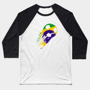 Perfect Brazil Soccer Player Tee Funny Brazilian Flag Girls Boys Baseball T-Shirt